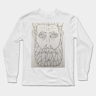 Bearded hipster Long Sleeve T-Shirt